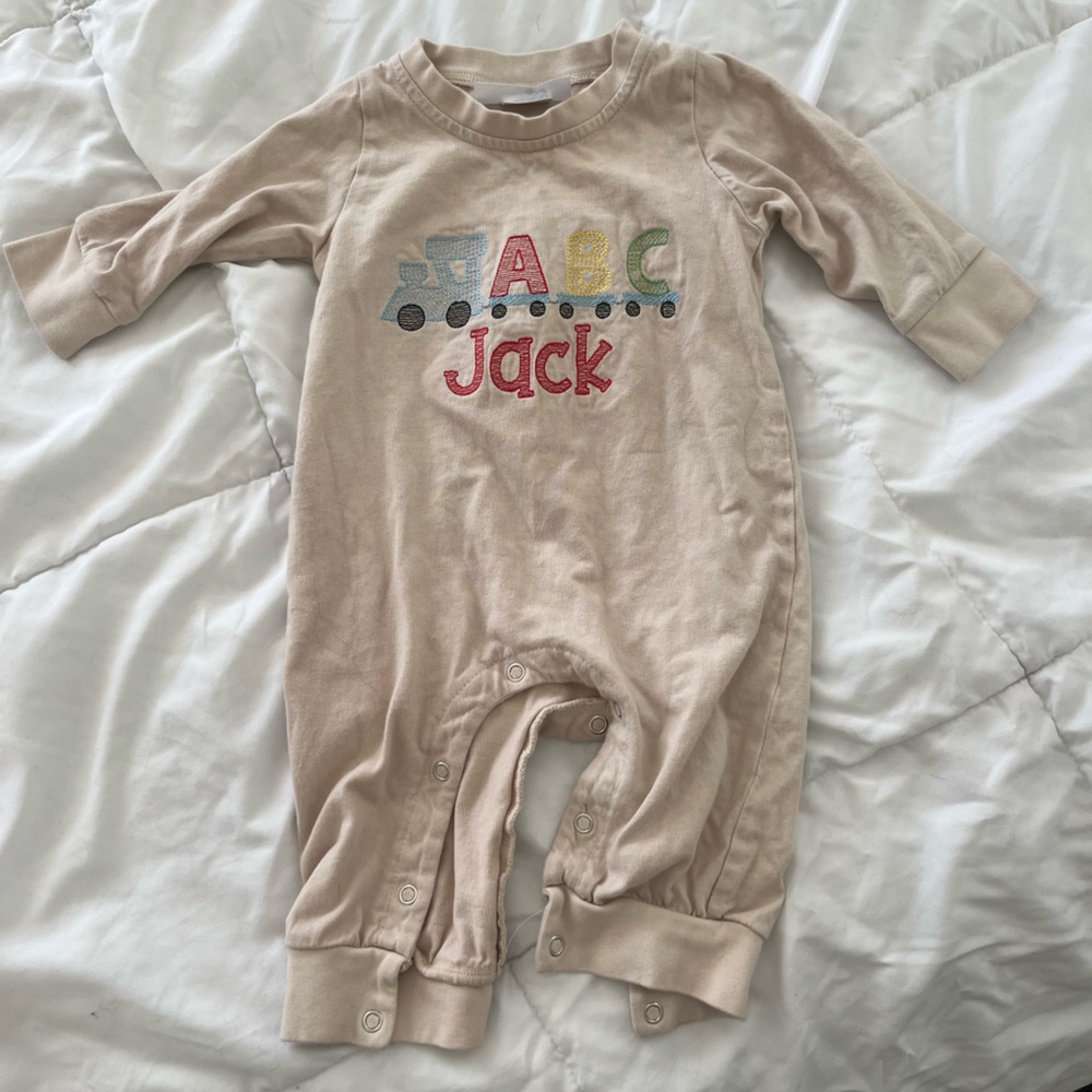 Jack embroidered onesie